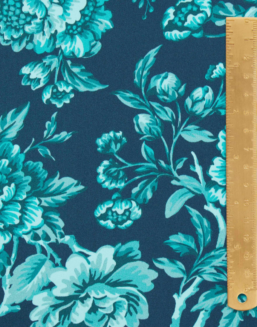 Liberty Fabrics x Bridgerton Belgravia Silk Satin Regency Trail A