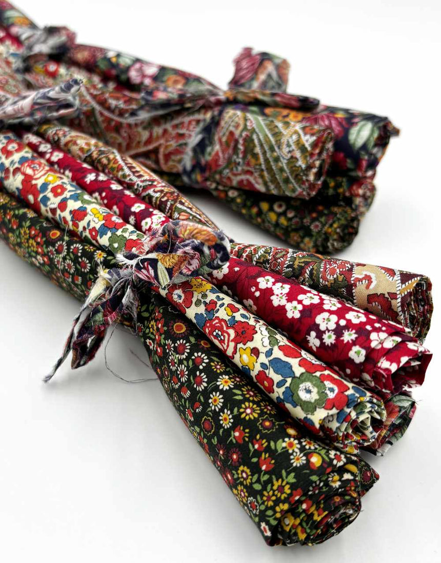 Autumnal Reds Liberty Fabrics Tana Lawn® Fat Quarter Bundle