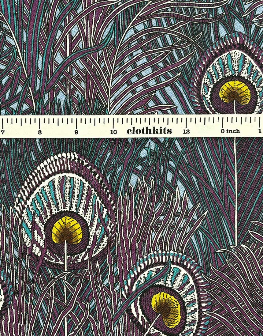 Liberty Fabrics Lantana Cotton & Wool Blend, Royal Hera B