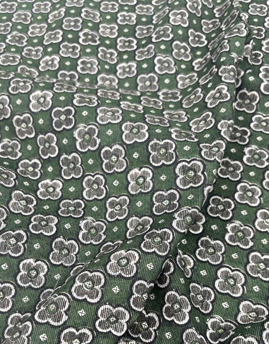 Liberty Fabrics Rossmore Cotton Corduroy, Little Clover Green