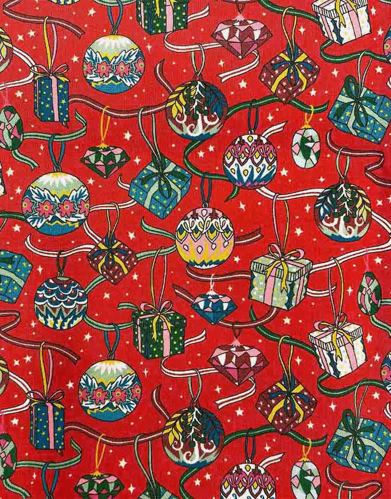 Liberty Fabrics Christmas Tana Lawn® House of Gifts Red