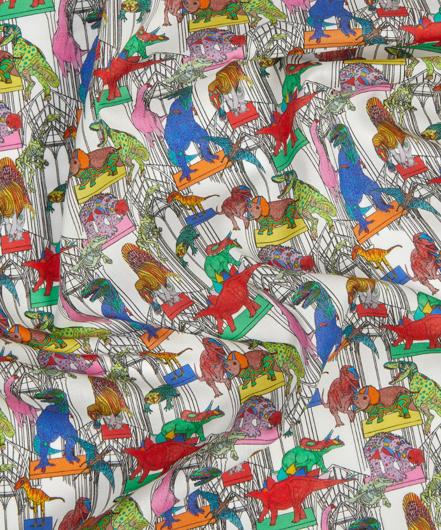 Liberty Fabrics Organic Tana Lawn® Claws Roars n Dinosaurs C