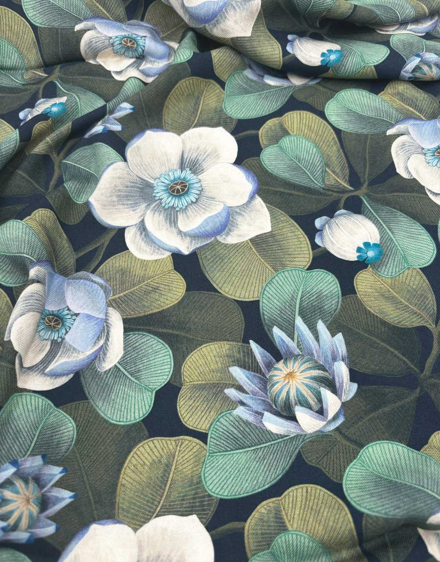 Liberty Fabrics Whitcombe Viscose Twill, Rosea Blue