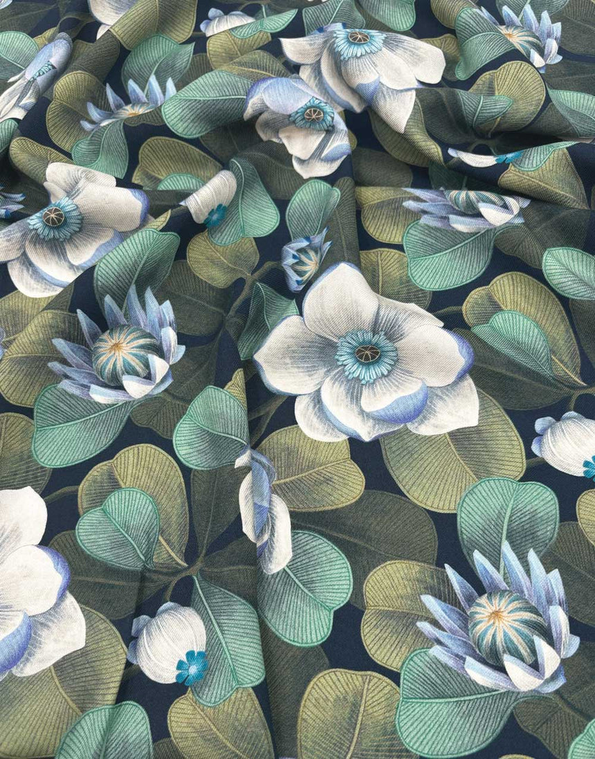 Remnant 2m - Liberty Fabrics Whitcombe Viscose Twill, Rosea Blue