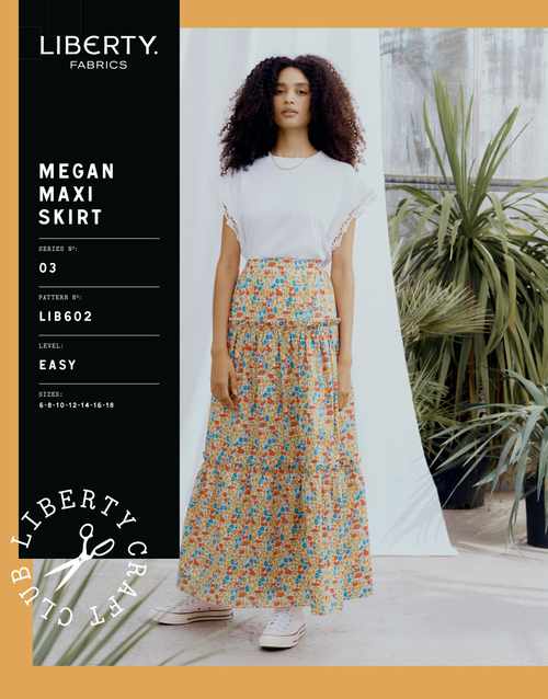 Liberty Fabrics Skirts Megan Maxi Skirt Sewing Pattern, Liberty Fabrics 15044