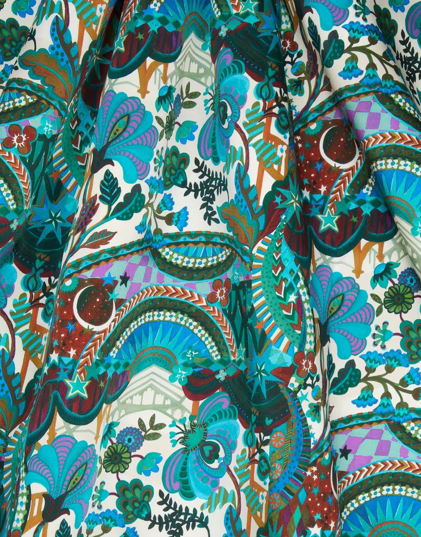 Liberty Fabrics Belgravia Silk Satin Fabric, Staging Liberty A