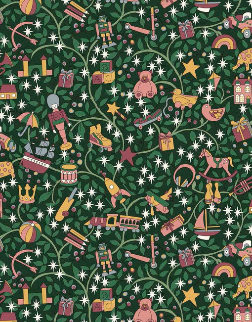 Remnant 2m - Liberty Fabrics Christmas Tana Lawn® Magical Forest A Green