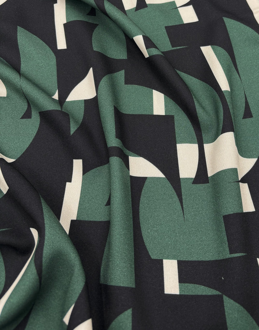 Graphic Harmony Light & Lush Viscose Fabric