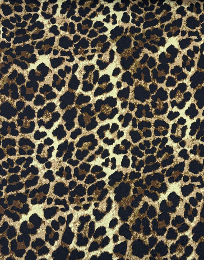 Classic Leopard Print Light & Lush Viscose Fabric