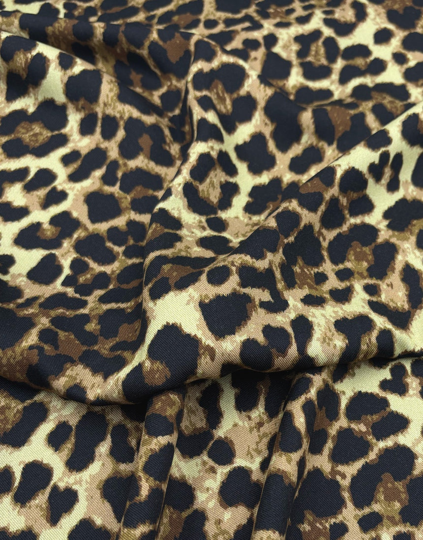 Classic Leopard Print Light & Lush Viscose Fabric