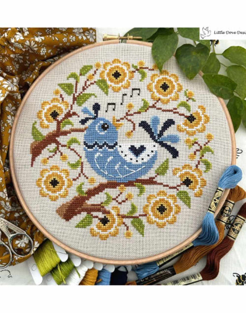 Songbird Cross Stitch Kit, Little Dove Designs