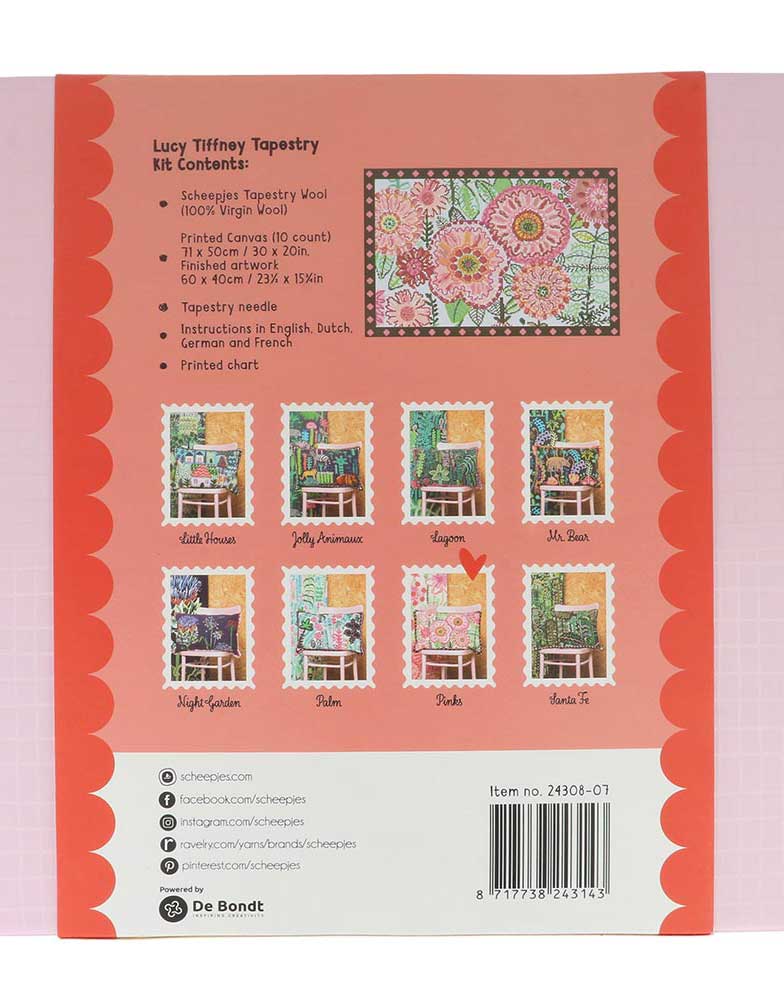 Pinks Lucy Tiffney Tapestry Kit, Scheepjes