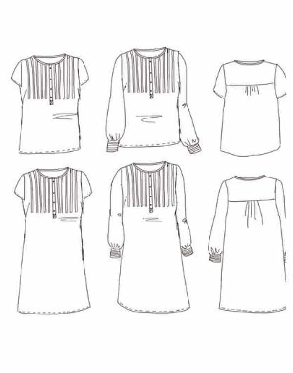 Atlas Shirt Dress Sewing Pattern, Maison Fauve