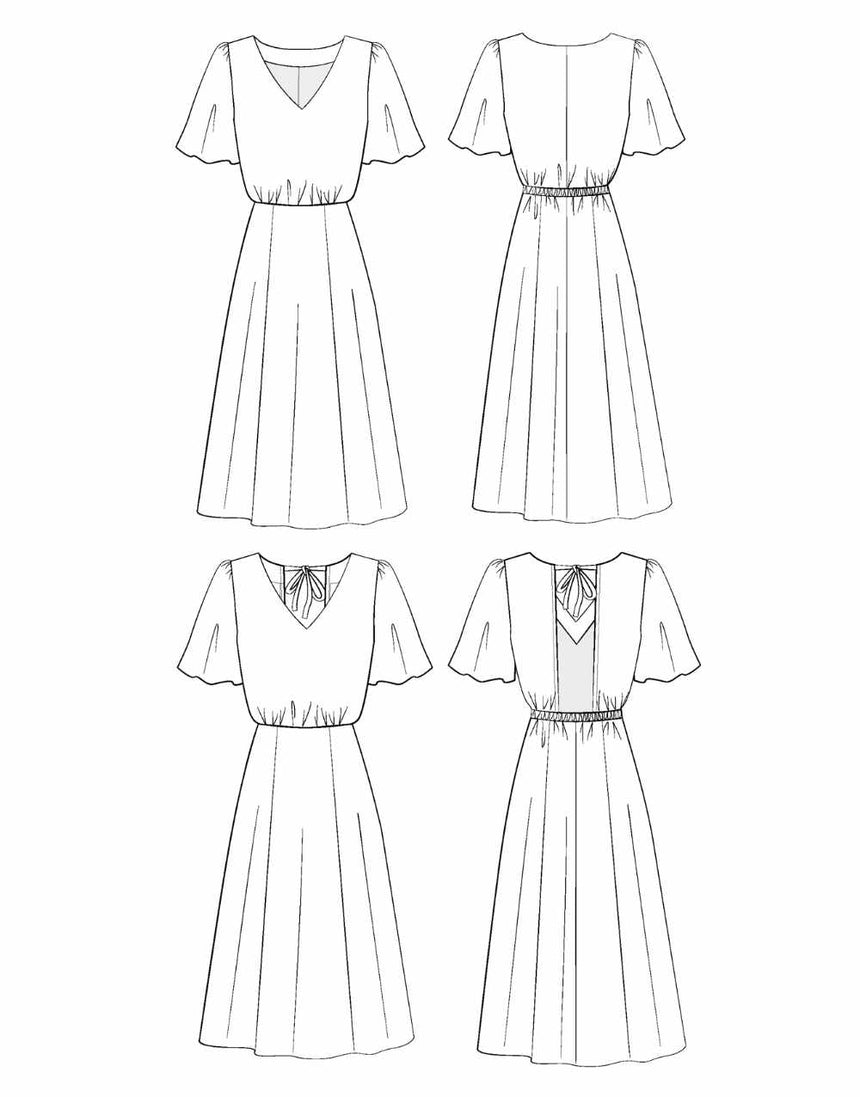 Cuba Libre Dress Sewing Pattern, Maison Fauve