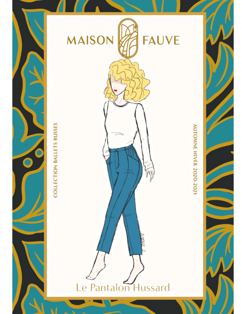 Hussard Trousers Sewing Pattern, Maison Fauve