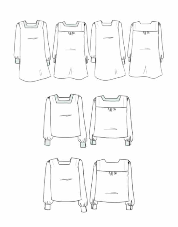 Lauren Blouse & Dress Sewing Pattern, Maison Fauve