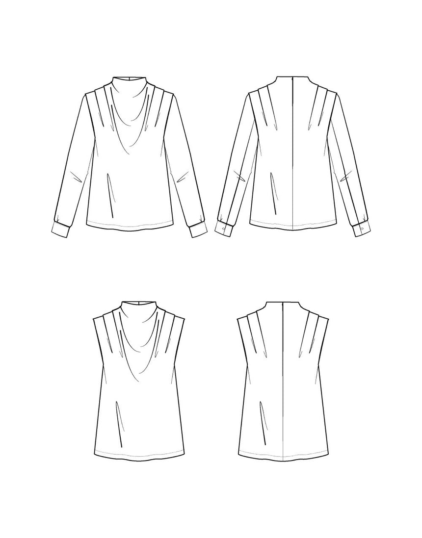 Tempête Blouse Sewing Pattern, Maison Fauve