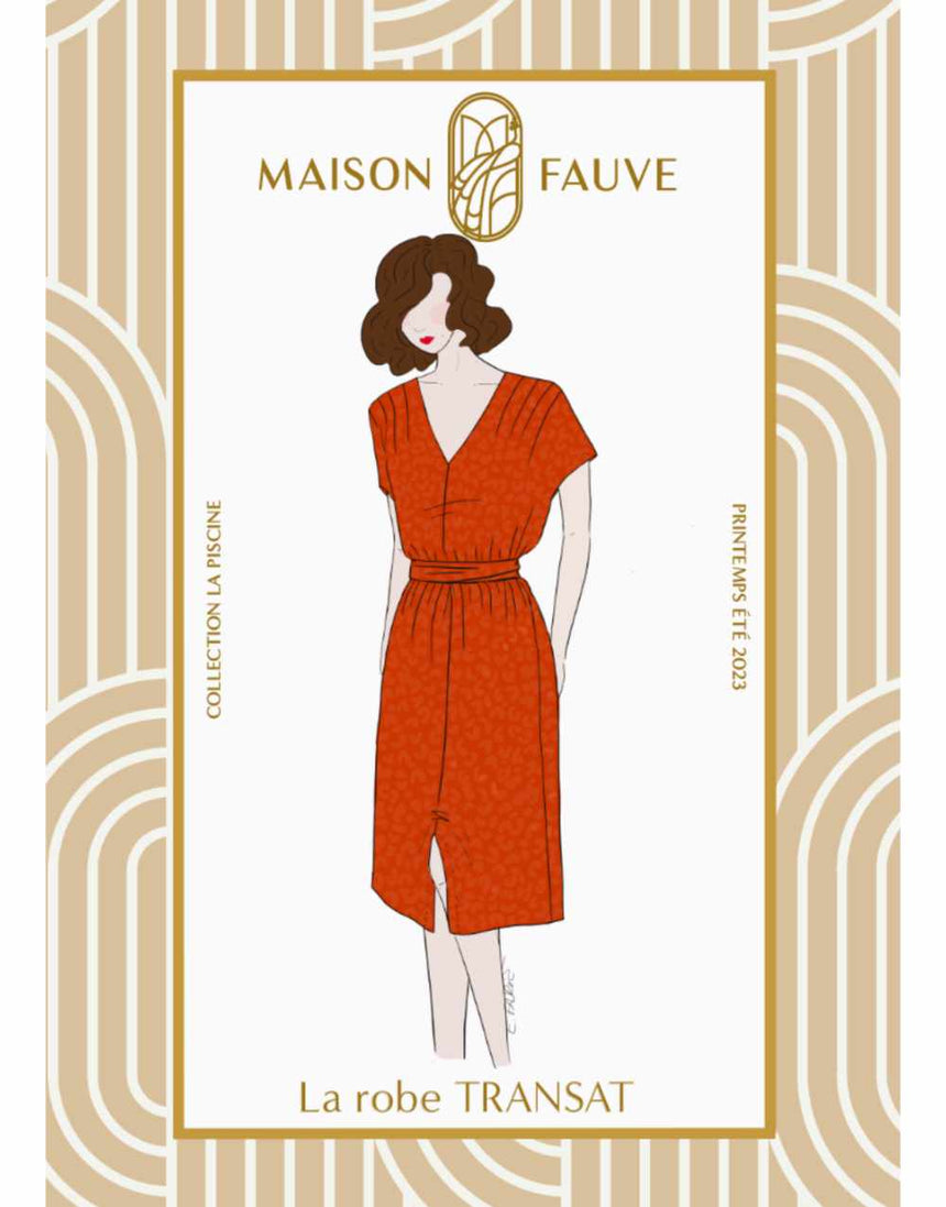 Transat Dress Sewing Pattern, Maison Fauve