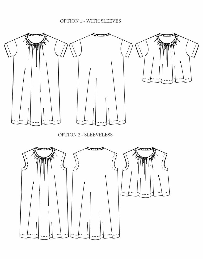 The Clover Dress or Top,  Merchant and Mills Sewing Pattern