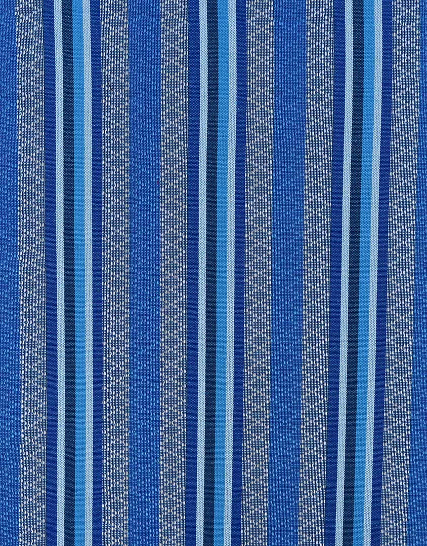 Aqua Blue Mexican Stripe Fabric