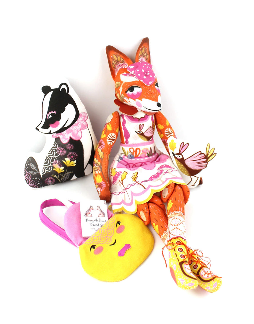 Frances the Fox and Bea Dolly Sewing Kit, Miss Ella