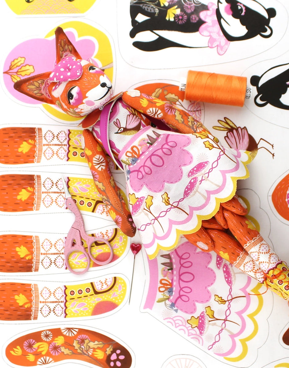 Frances the Fox and Bea Dolly Sewing Kit, Miss Ella – Clothkits