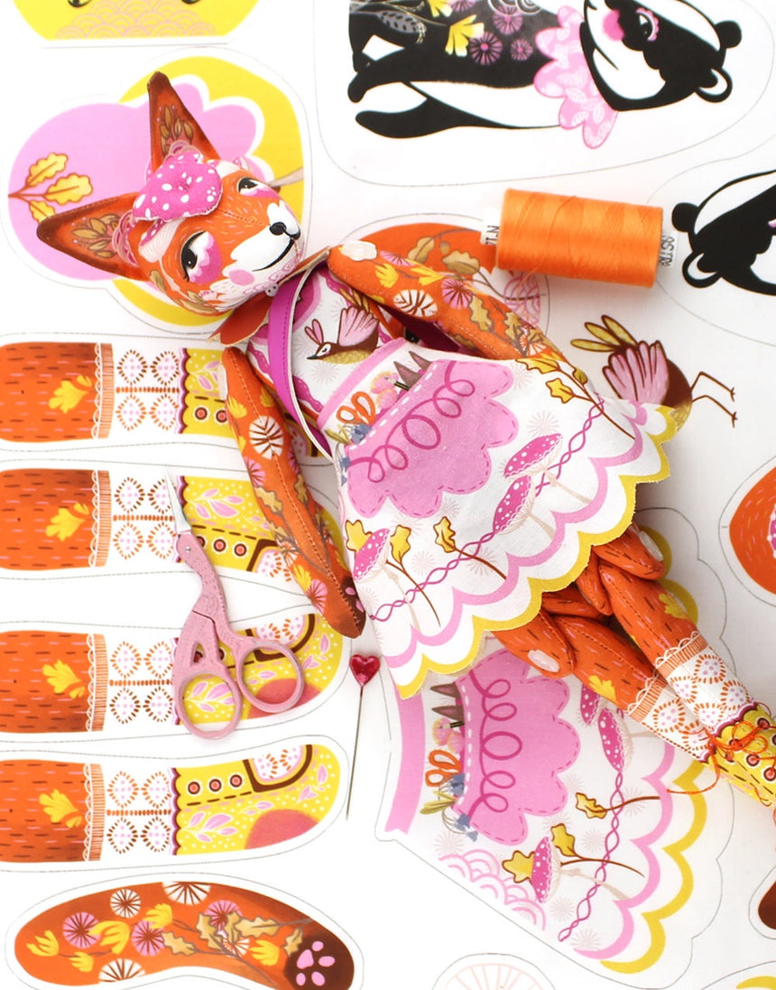 Frances the Fox and Bea Dolly Sewing Kit, Miss Ella