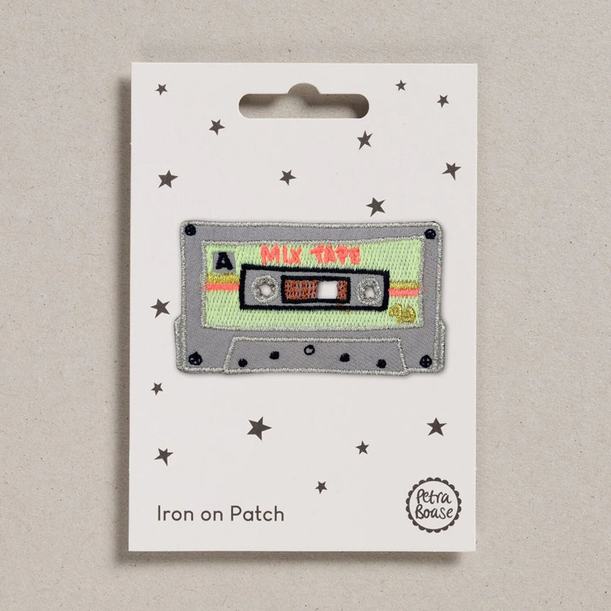 Mix Tape Iron on Patch, Petra Boase