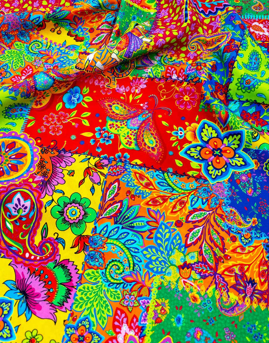 Holi Organic Cotton Poplin Fabric, Odile Bailloeul