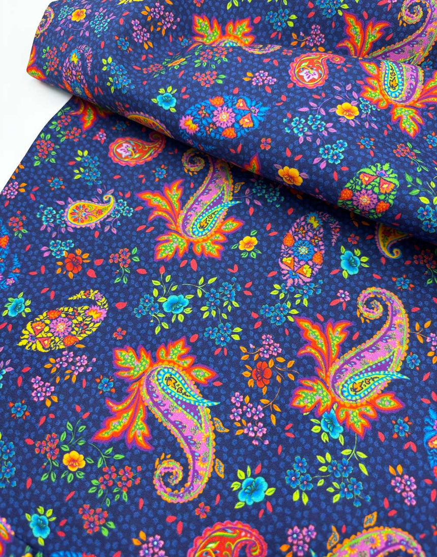 Pondicherry Organic Cotton Poplin Fabric, Odile Bailloeul