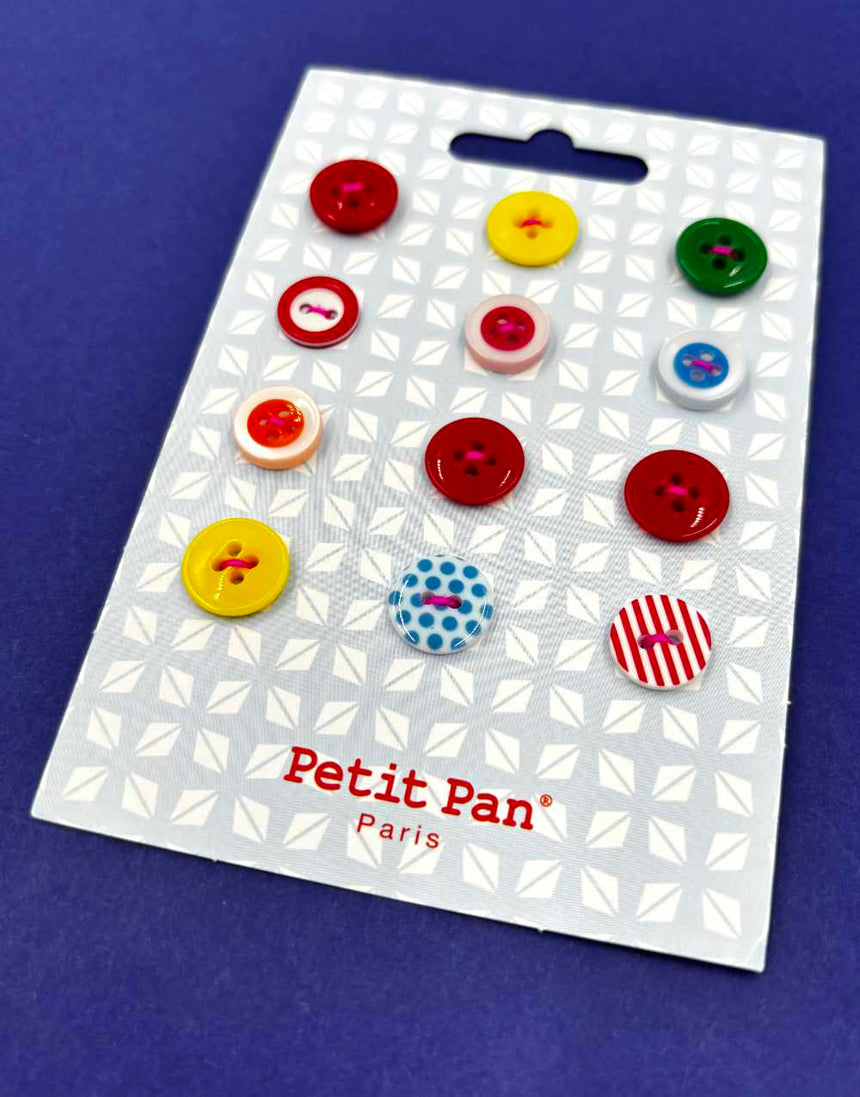 Colourful Buttons on Card