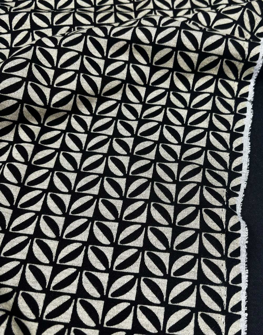 Cubic Bean Retro Ponte Roma Jersey Fabric