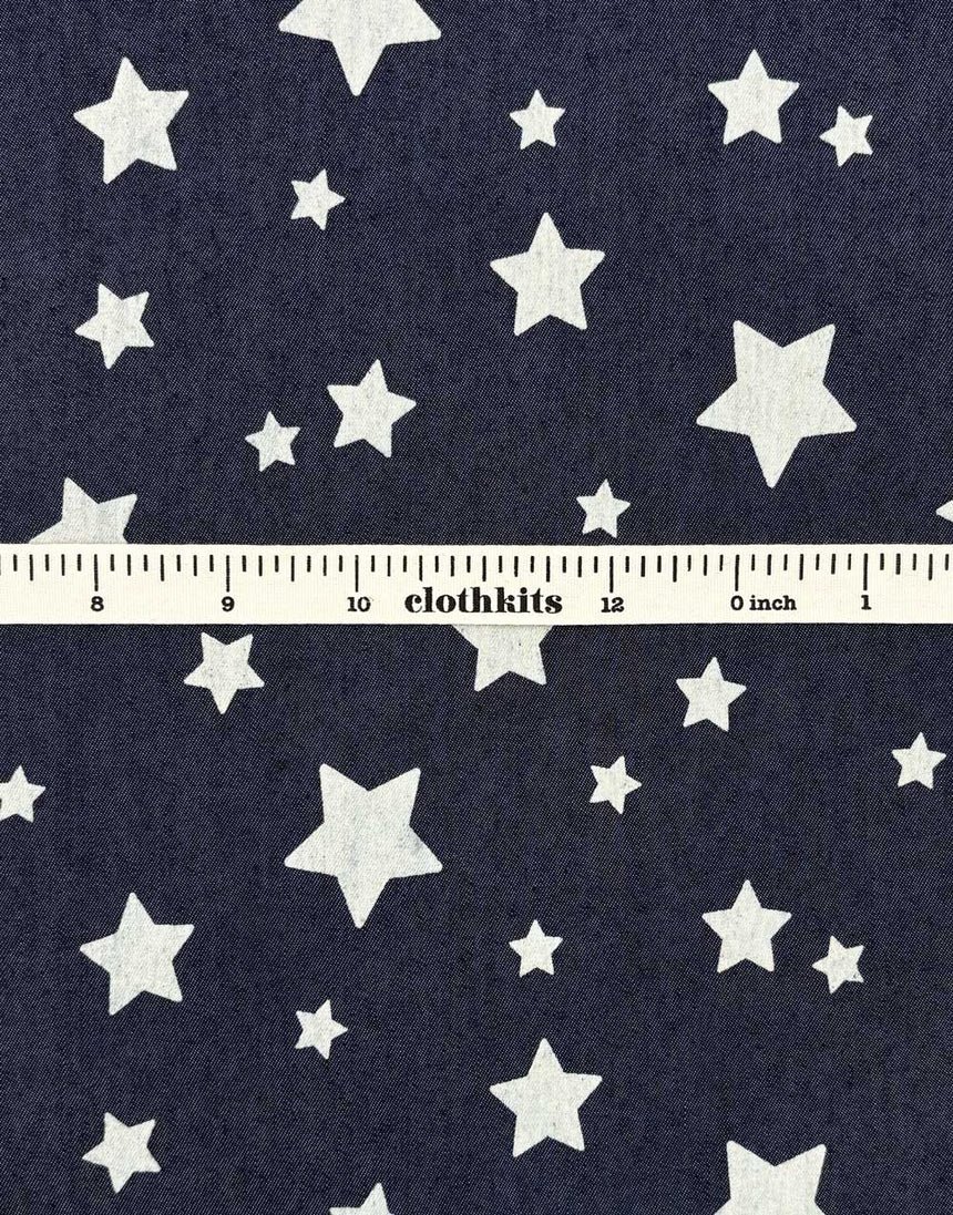 Star Indigo Chambray Fabric