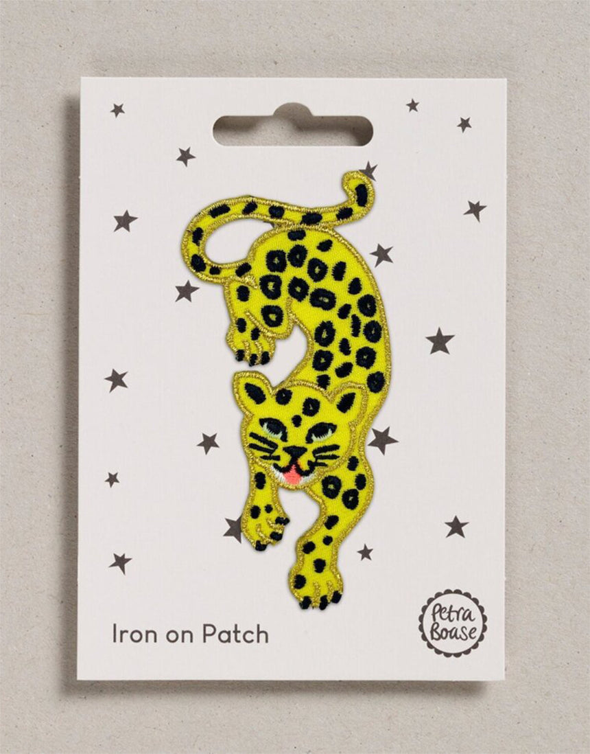 Prowling Leopard Iron on Patch, Petra Boase