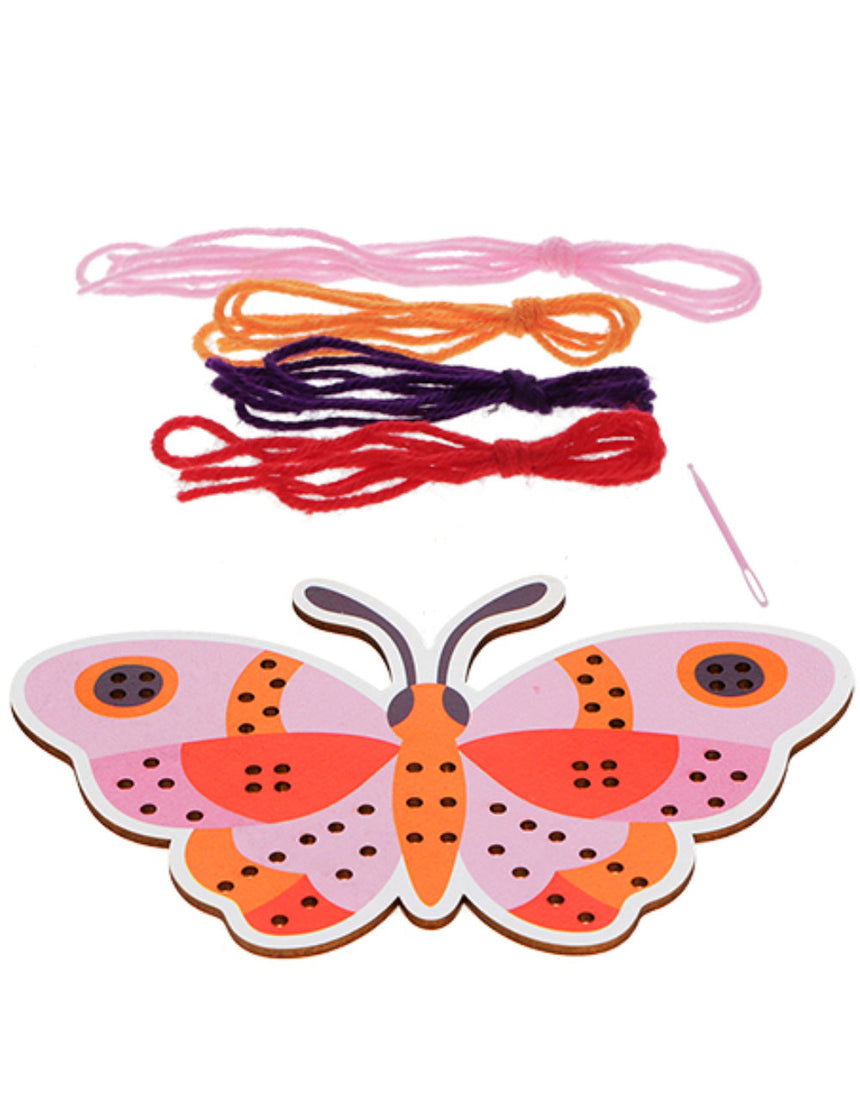 Learn to Sew Wooden Hand-Stitch Set, Butterfly