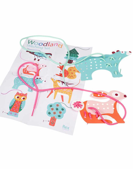 Not Specified Children's Craft Kits Woodland Learn to Stitch Activity Cards 15817