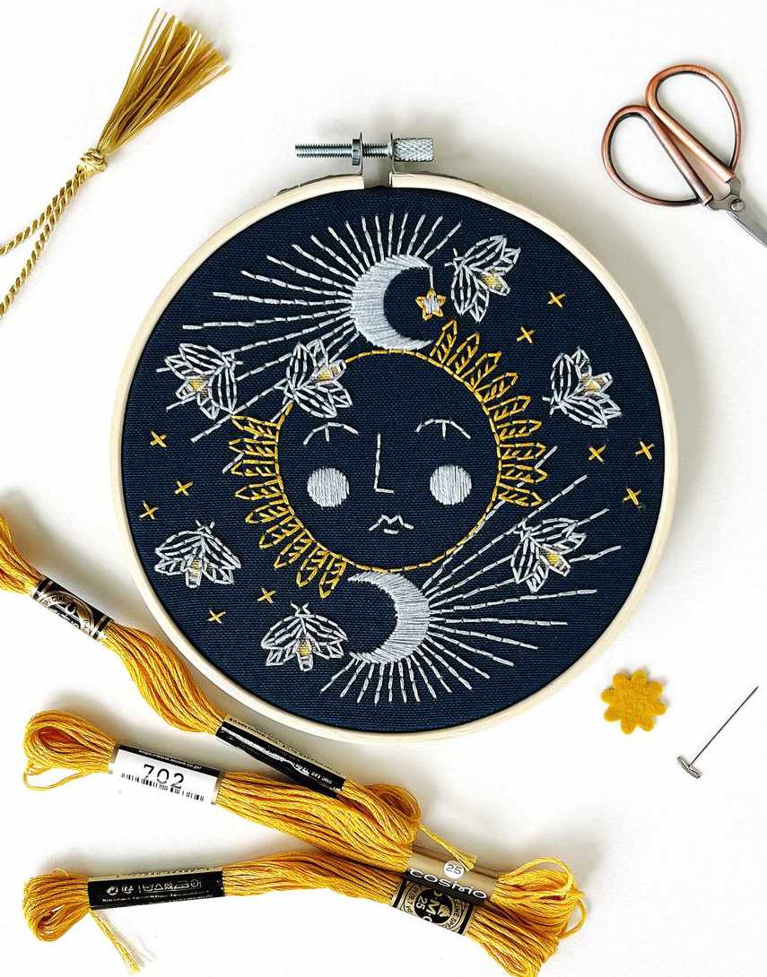 Moonglow Embroidery Kit, Rikrack