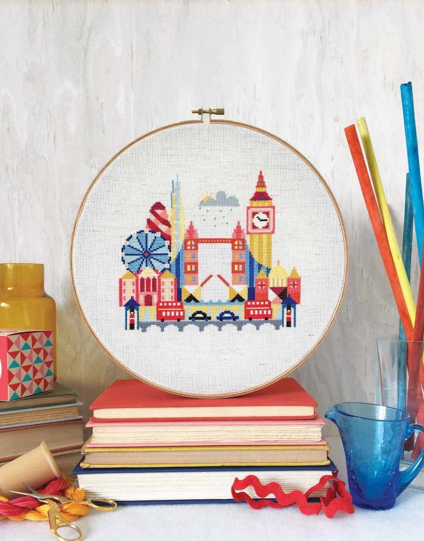 Pretty Little London Counted Cross Stitch Kit, Satsuma Street