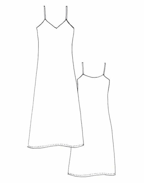 Tessuti Dresses Sadie Slip Dress Sewing Pattern, Tessuti 15429