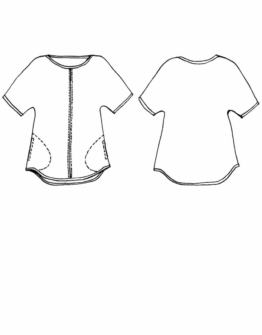 Cora Top Sewing Pattern, Tessuti