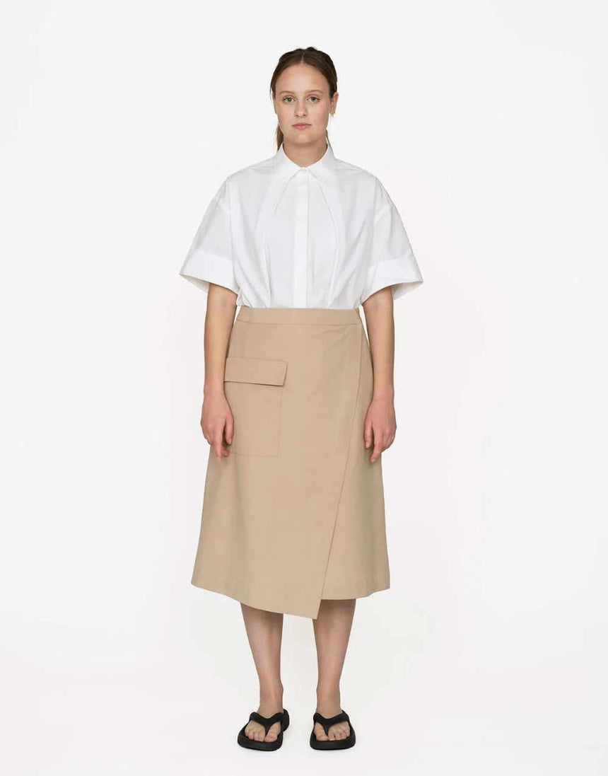 Aysmmetric Midi Skirt Sewing Pattern, The Assembly Line