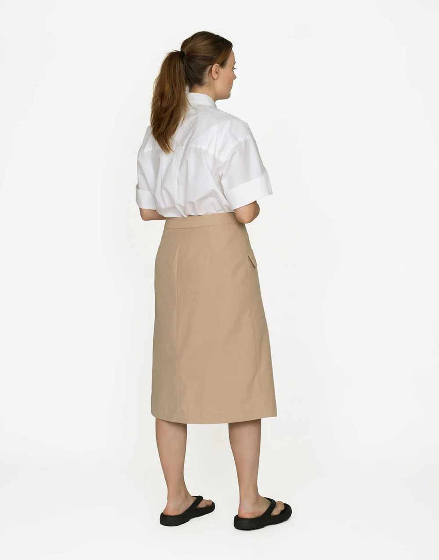 Aysmmetric Midi Skirt Sewing Pattern, The Assembly Line