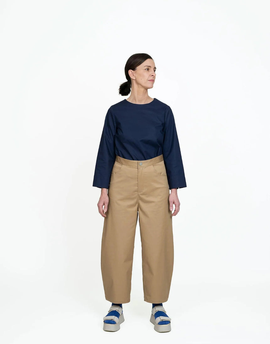 Barrel Leg Trousers Sewing Pattern, The Assembly Line