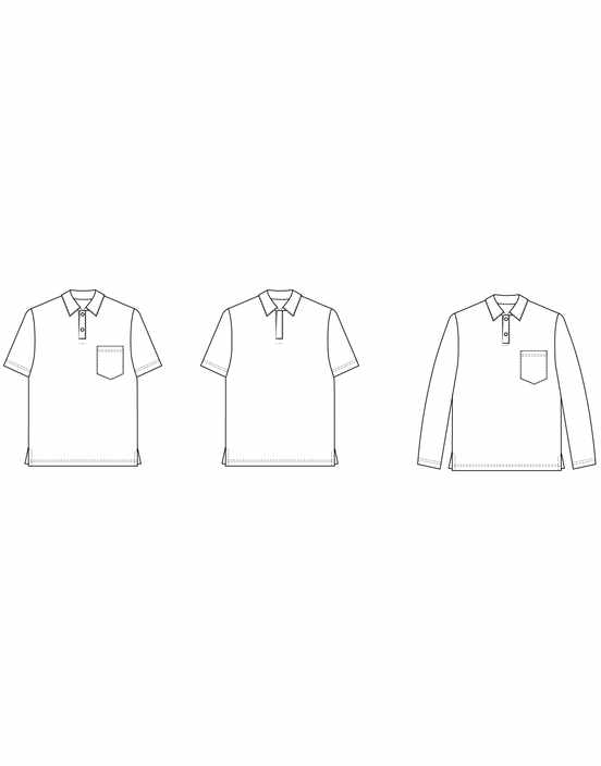 Polo Shirt Men s Sewing Pattern Wardrobe by Me