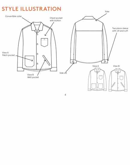 Overshirt Jacket Men's Sewing Pattern, Wardrobe by Me