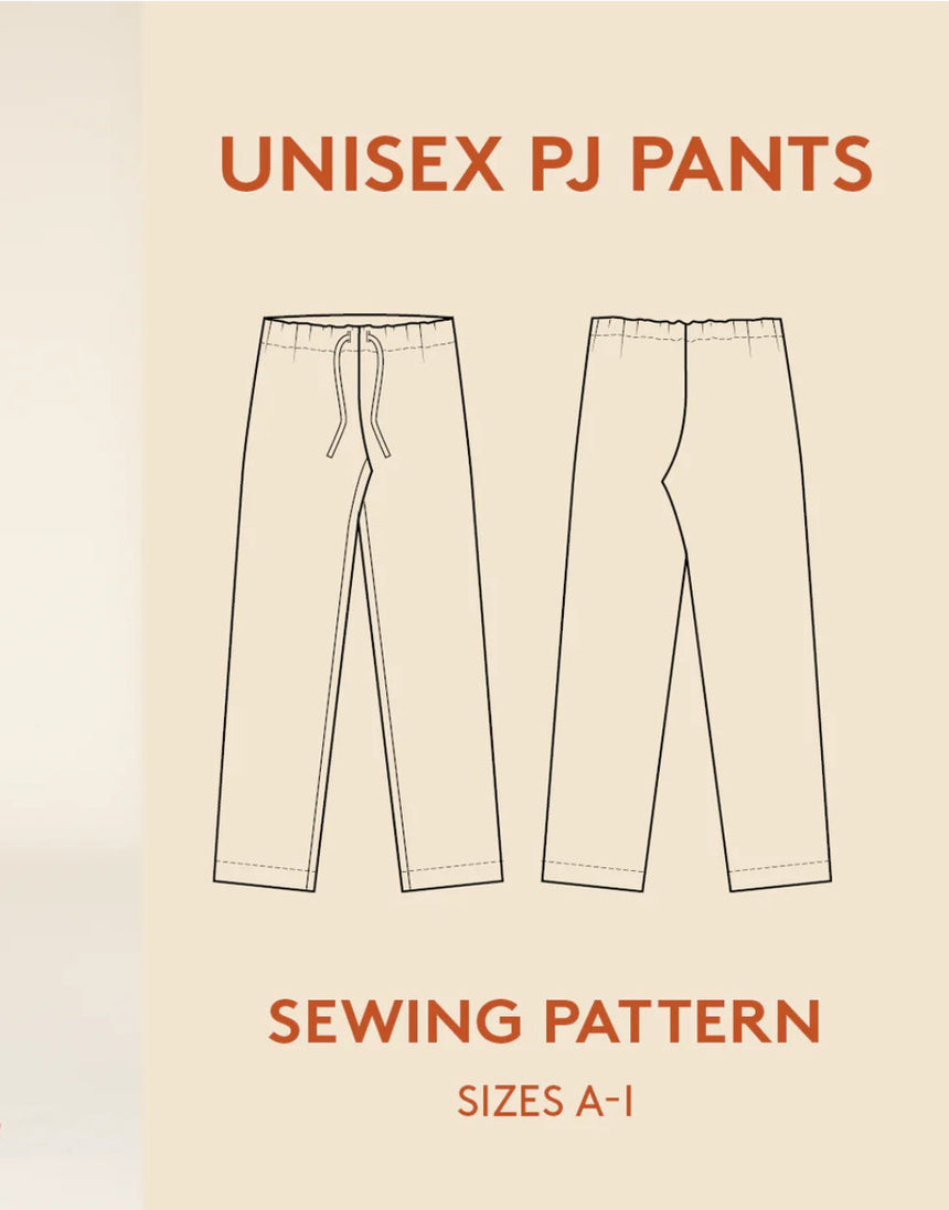 Pyjama Pants Unisex Sewing Pattern, Wardrobe by Me