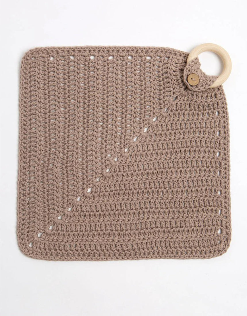 Eco Dish Cloth Crochet Kit, Wool Couture