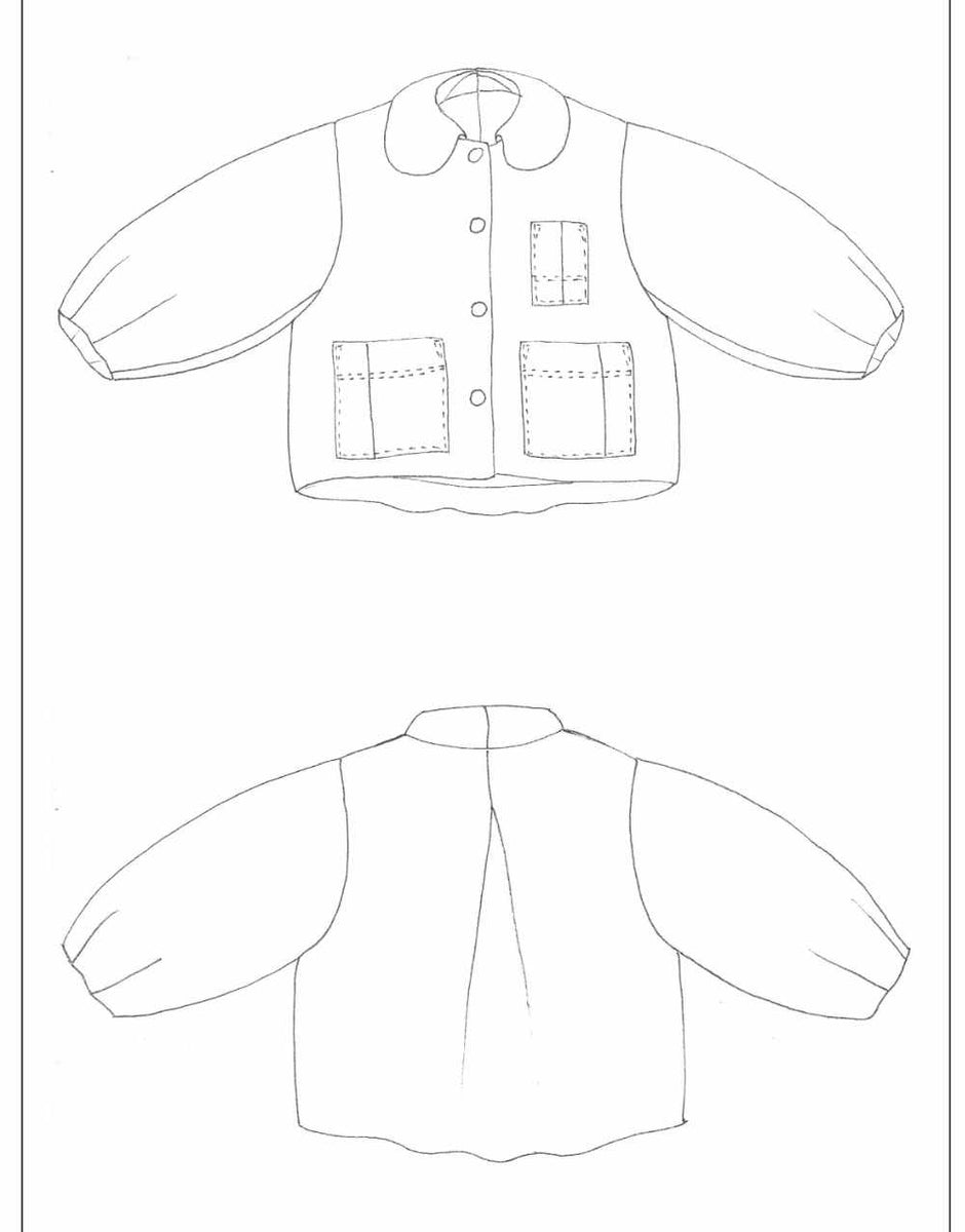 Bell Jacket Zero Waste Sewing Pattern PDF, Birgitta Helmersson – Clothkits