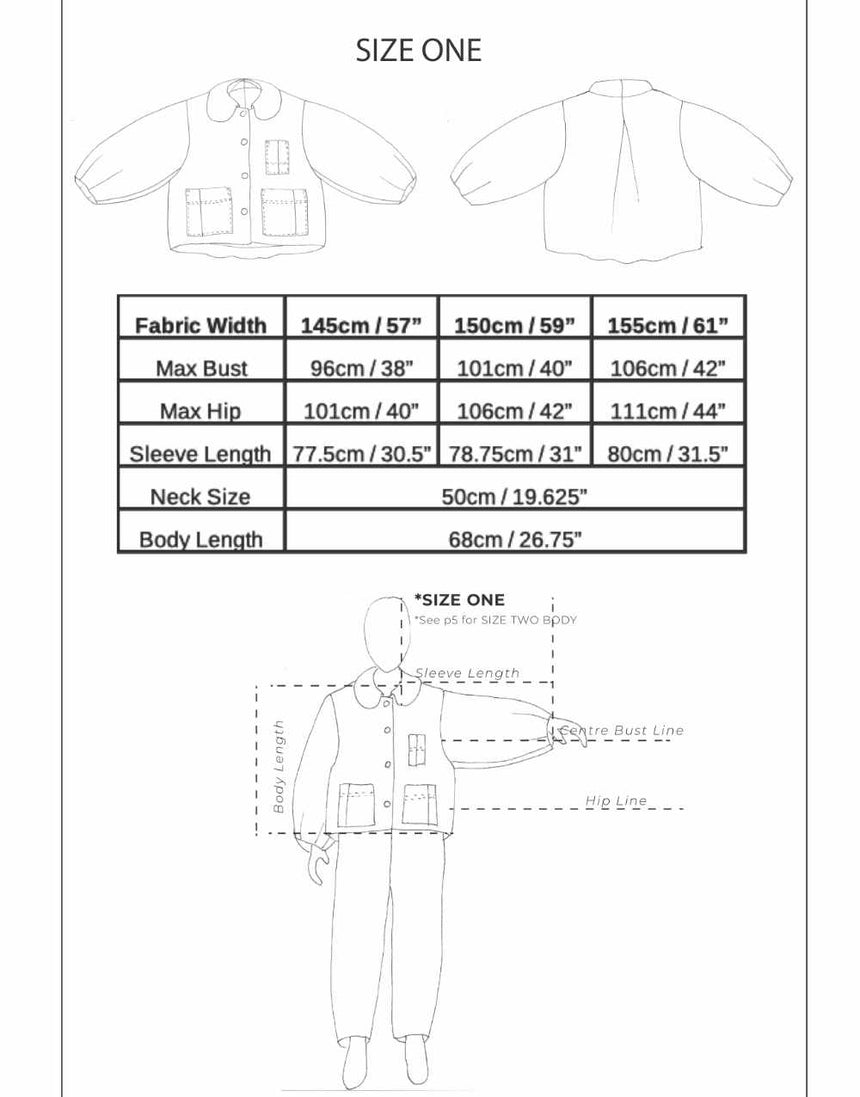 Birgitta Helmersson Coats & Jackets Bell Jacket Zero Waste Sewing Pattern PDF, Birgitta Helmersson 15113