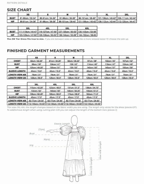 Tier Dress Zero Waste Sewing Pattern PDF, Birgitta Helmersson – Clothkits